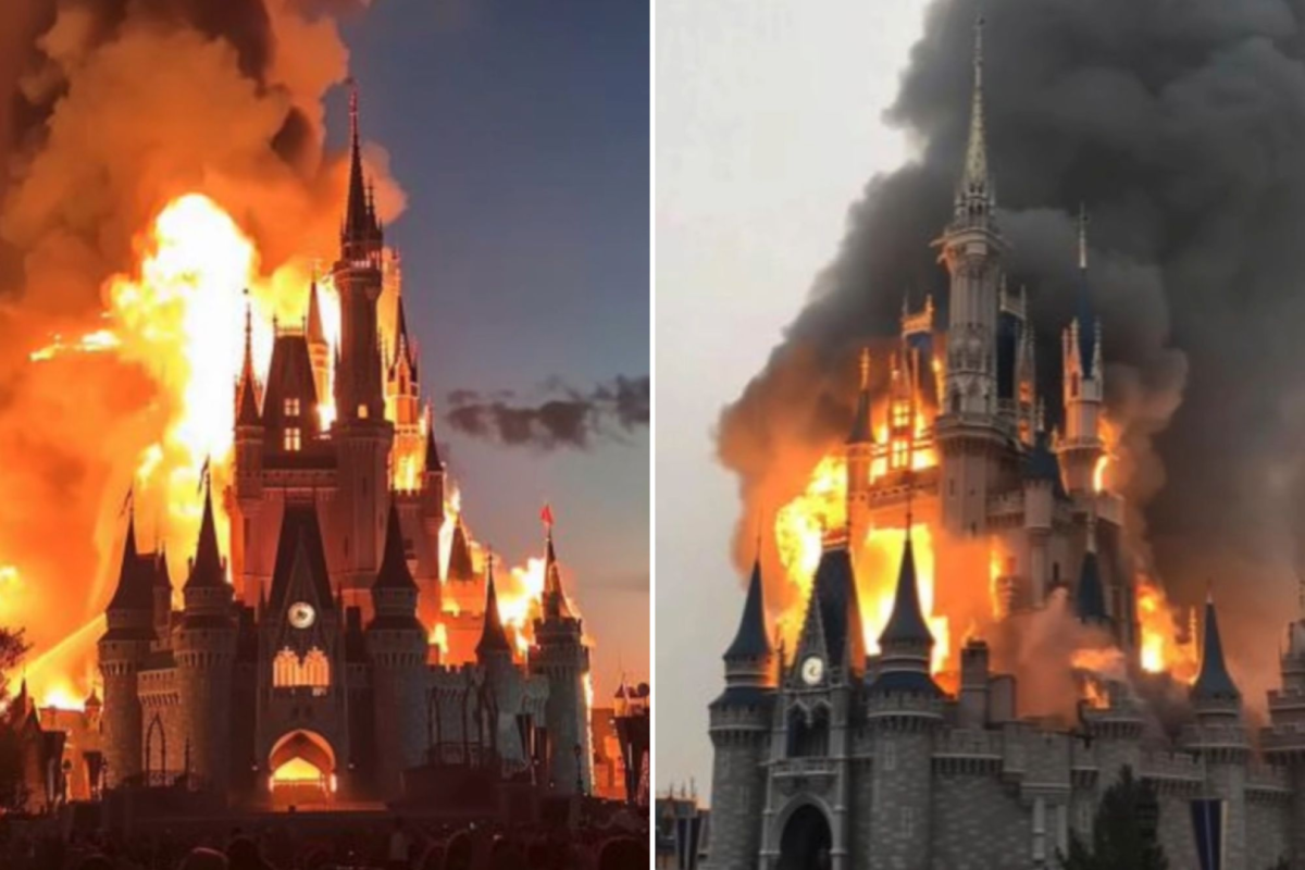 Disney on fire? Viral Article Lies to Viewers.